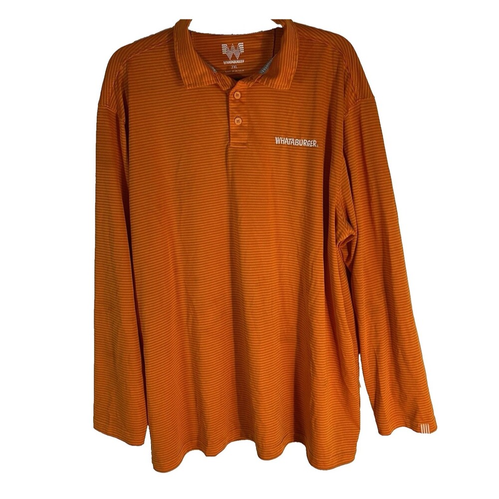 Whataburger 2XL Striped Polo Shirt
